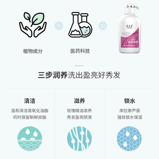 【官方正品】云南白药养元青生姜洗发露强根健发500ml普洱蓬松洗发水大瓶装植萃洗发水大瓶装无硅油 商品图11