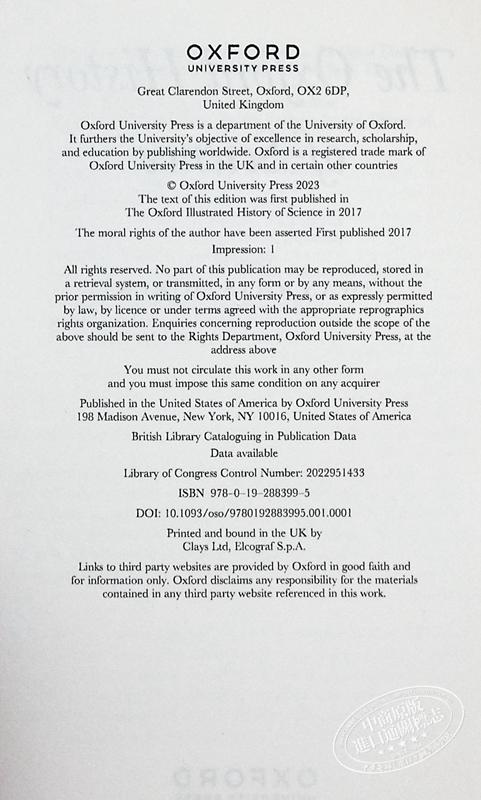 预售 【中商原版】牛津科学史 The Oxford History of Science 英文原版 Iwan Rhys Morus 东西方科学故事 物理故事 科学家的工作 商品图3
