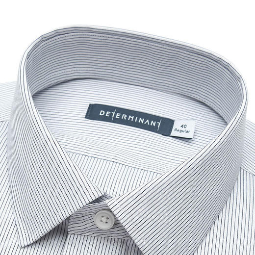 十如仕免烫牛津纺条纹正装短袖衬衫-301-01 商品图9