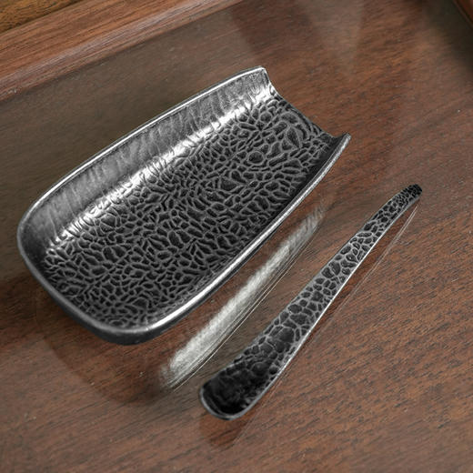 如意茶则套装锤纹茶则茶荷茶扒茶道零配件茶勺茶匙功夫茶具茶艺用品 商品图10