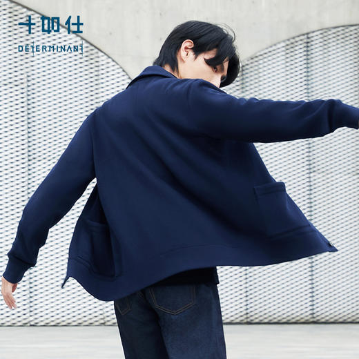 十如仕青果领美利奴羊毛保暖针织开衫外套-OW04-01 商品图8