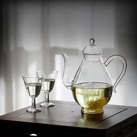 永利汇中式典雅复古美人壶清欢泡茶壶套装花茶多用一壶二杯酒壶文人玻璃