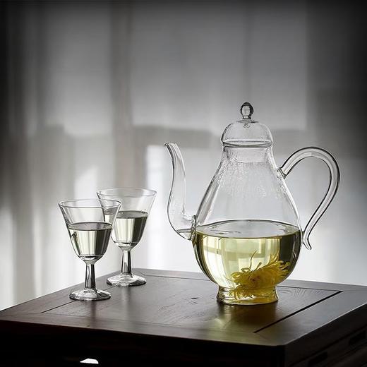 永利汇中式典雅复古美人壶清欢泡茶壶套装花茶多用一壶二杯酒壶文人玻璃 商品图0