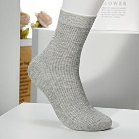 [6双6折]男士[2双装]双针休闲袜吸汗透气防臭【2321602】