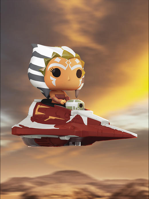Funko POP Ride SUP DLX Mando M&G in N1电影 星球大战阿索卡在Delta-7B战机中手办 73706 商品图1