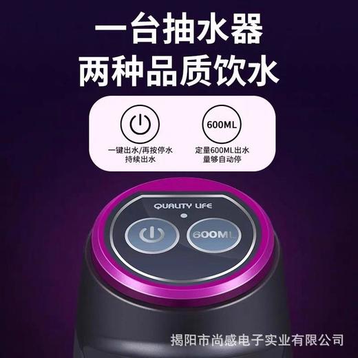 电动抽水器桶装水自动压水器矿泉水充电上水器家用饮水机厂家批发 商品图2
