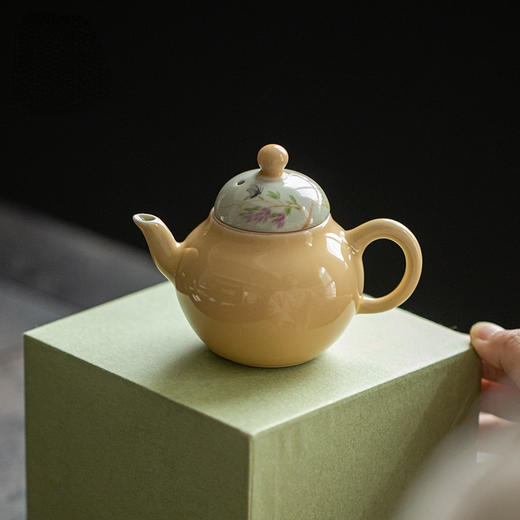 永利汇釉上彩手绘茶壶单壶家用手工陶瓷泡茶壶功夫茶带过滤日式 商品图0