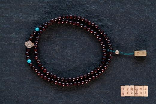 XYZT0069°佛家六度 印度小叶紫檀手串·0.6*108 商品图1