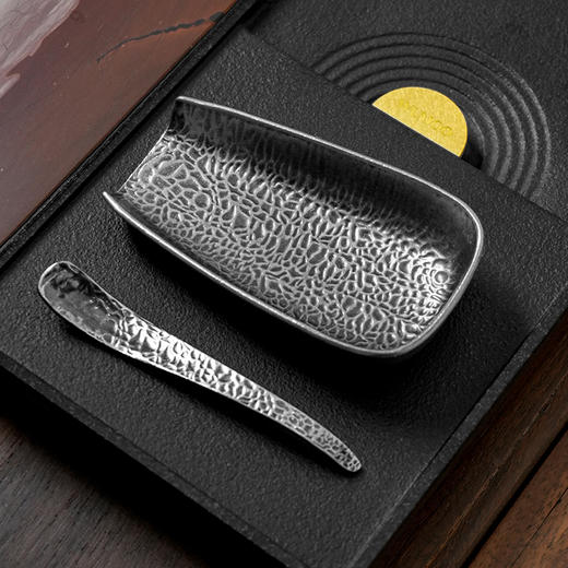 如意茶则套装锤纹茶则茶荷茶扒茶道零配件茶勺茶匙功夫茶具茶艺用品 商品图9