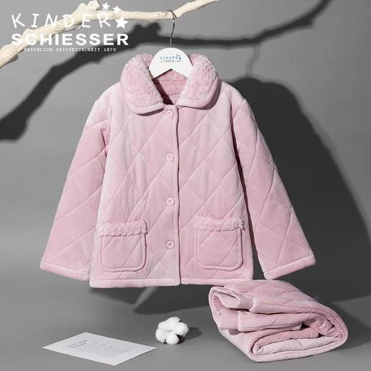 【三层夹棉超厚款】SCHIESSER德国舒雅女童家居套装三层超柔绒绗棉，亲子装，厚实保暖性好3F/21919H 商品图2