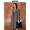 VIMAGE纬漫纪冬季新款经典撞色洋气长款大衣外套V2014613 商品缩略图3