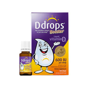 【含税NK】加拿大Ddrops维生素D3 600iu紫色2.8ml/盒