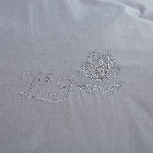 【紫韵家纺】“倾城之恋”全棉阳绒床饰套件（灰）/ZY-TG1662 商品图6