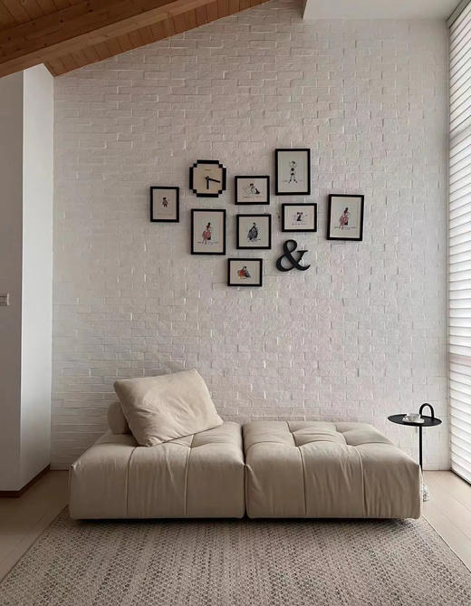 大格子组合沙发 | 更多座位组合，皮布面料可选，详询客服 商品图2