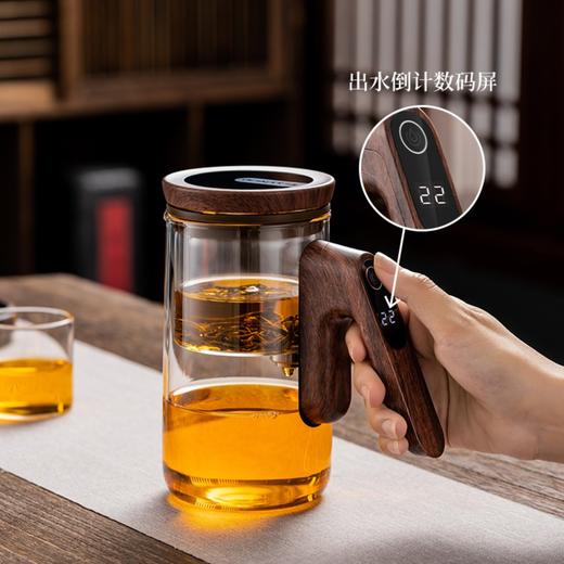 永利汇磁吸智能定时玻璃内胆茶水分离泡茶壶耐高温飘逸杯自动泡茶专用 商品图0
