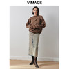 VIMAGE纬漫纪冬季新款时尚休闲宽松套头卫衣女上衣V2013625 商品缩略图2