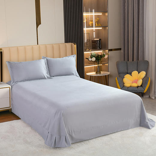 【紫韵家纺】“倾城之恋”全棉阳绒床饰套件（灰）/ZY-TG1662 商品图1