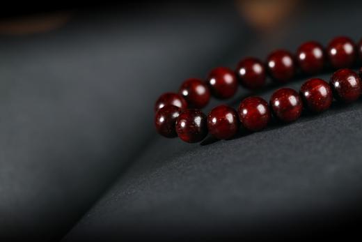 DQ0189°满星小叶紫檀紫檀+大漆手串 商品图4