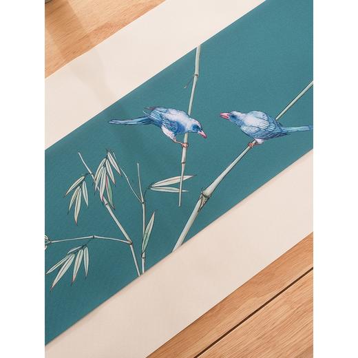 永利汇形相彩绘防水茶席茶巾茶桌布禅意桌旗手绘中国风套装定制 商品图3