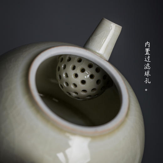 永利汇草木灰日式小茶壶单壶功夫茶泡茶器景德镇茶壶茶具纯手工 商品图3