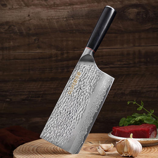 【官方正品保证】	欧乐菲阿芙罗大马士革高碳钢锻打菜刀	OLOAD-Q 商品图1