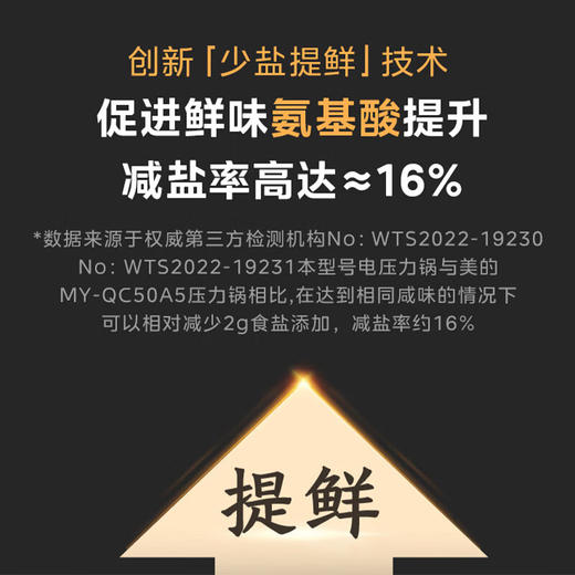 美的（Midea） 少盐提鲜压力锅电压力锅高压力锅不锈钢/不粘内胆智能调压一锅双胆WiFi互联 线下同款  MY-C543G（5L不锈钢+不粘内胆) 商品图2