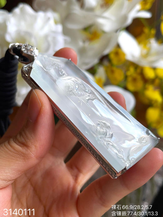 玻璃种观音吊坠【3140111】具体价格微信咨询 商品图6