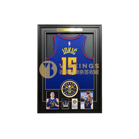 收藏系列 约基奇 掘金队15号深蓝色 亲笔签名球衣