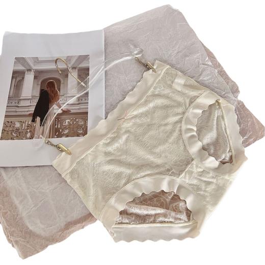 蕾丝6条装【妆花绸面裤】VICTONINA'S包臀中腰裸感内裤 商品图3