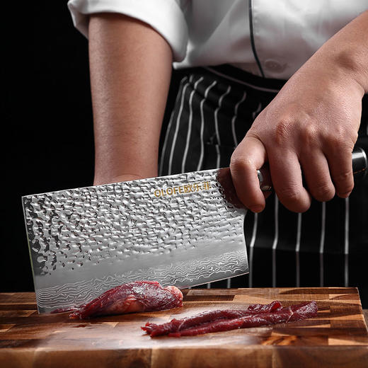 【官方正品保证】	欧乐菲阿芙罗大马士革高碳钢锻打菜刀	OLOAD-Q 商品图3