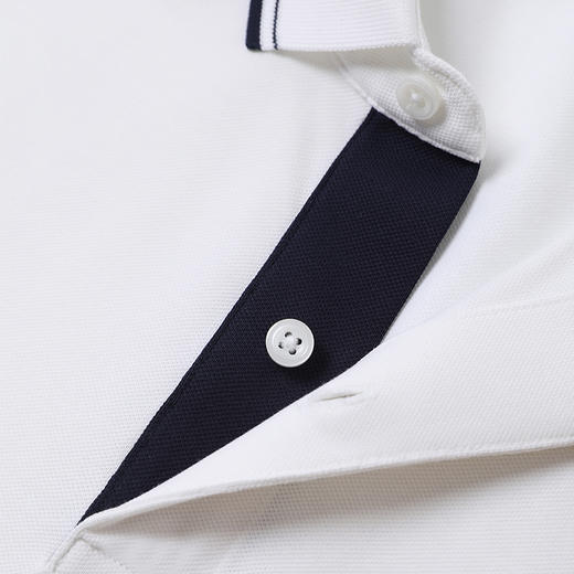 十如仕拒水汗无痕条纹镶边短袖POLO衫P01-04 商品图7