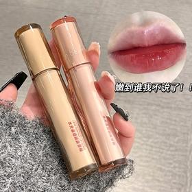 「9.9元包邮！数色可选」Gege bear戈戈小熊水光晶透镜面唇釉 不沾杯显色显白果冻口红美妆