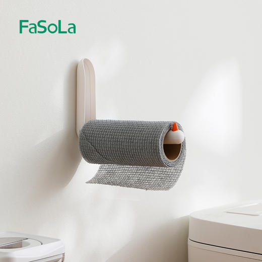 FaSoLa衣架收纳架家用免打孔阳台壁挂晾衣架挂杆多功能整理架神器 商品图9
