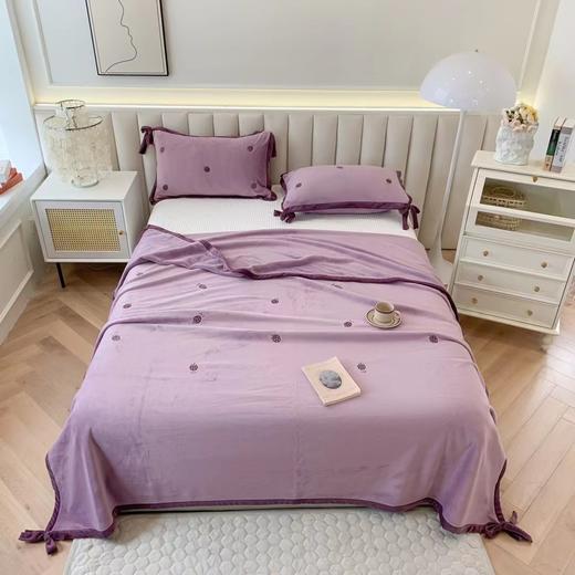 曼庭生活网红韩式绣花玉肤绒四件套 商品图8