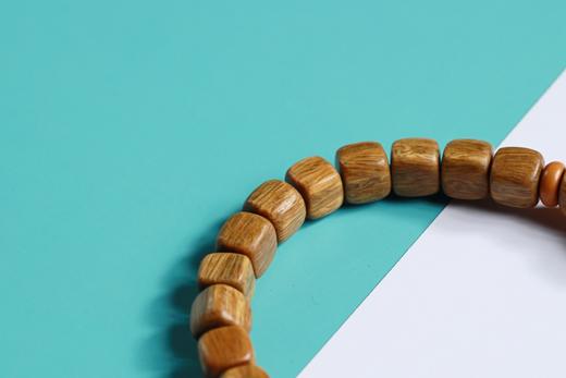 LT0005°绿檀四方来财珠|玛瑙平安扣手链手串 商品图5