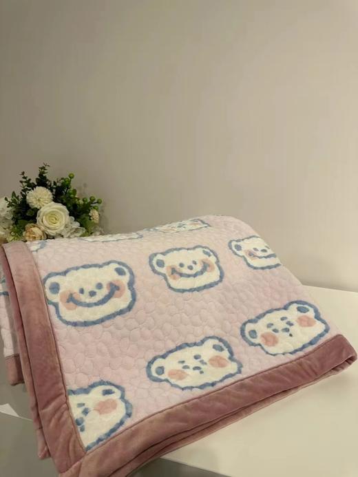 曼庭生活仿貂绒两用床盖 商品图5