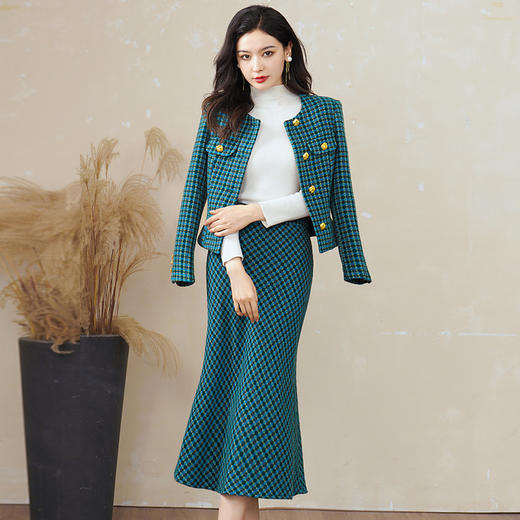 时尚小香风两件套装高级感轻熟风HH9916 商品图3