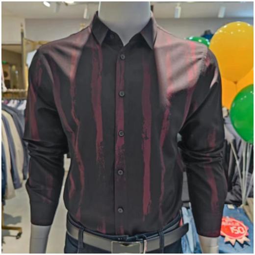 南4银色保罗长袖衬衫232C101 商品图0