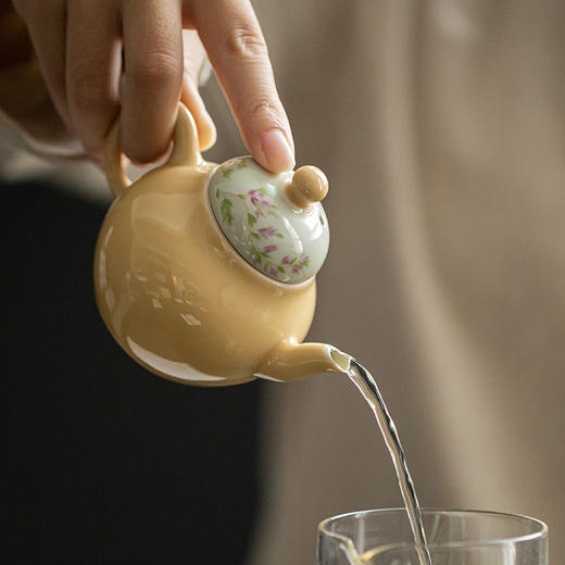 永利汇釉上彩手绘茶壶单壶家用手工陶瓷泡茶壶功夫茶带过滤日式 商品图1