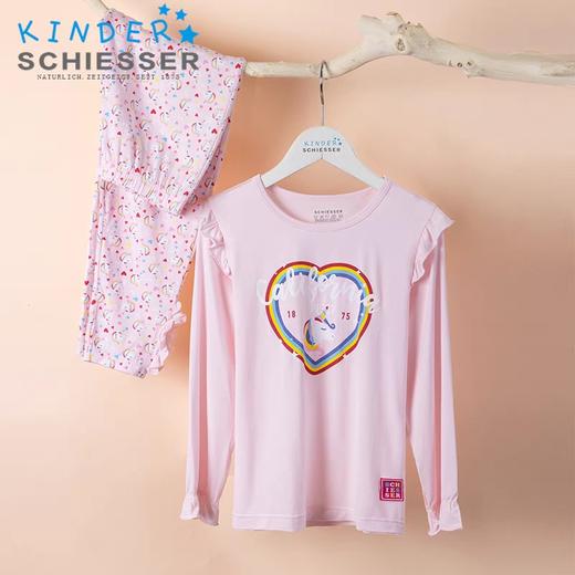 【爱心独角兽莫代尔】SCHIESSER德国舒雅女童莫代尔家居套装3F/21562H 商品图0