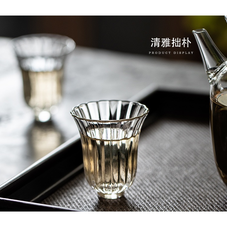 永利汇耐热玻璃泡茶杯透明日式花茶杯泡茶器家用单壶功夫茶具手工