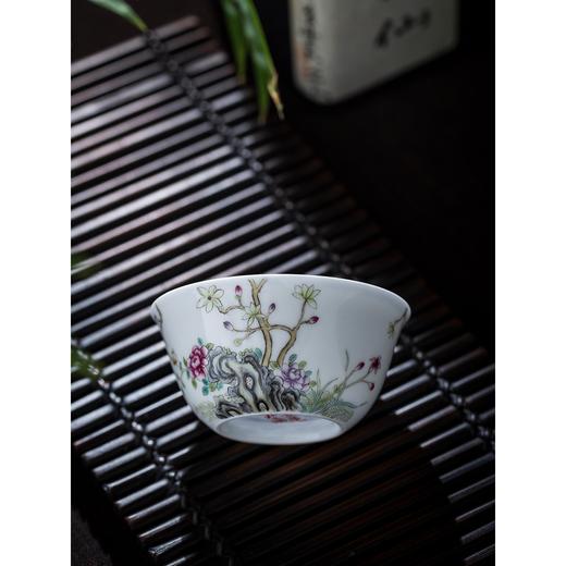 二十四器粉彩瓷茶具主人杯手绘青花瓷功夫茶杯景德镇陶瓷品茗单杯 商品图3