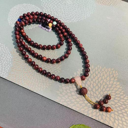 0.8圆珠海南黄花梨手持珠手串-如意纹款 商品图1