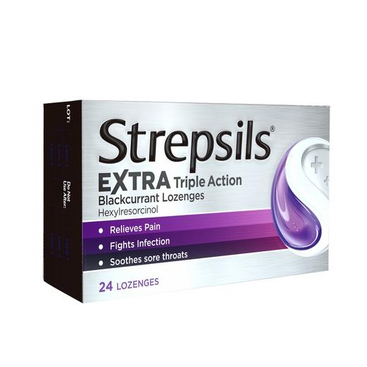 【香港发】Strepsils使力消 润喉糖黑加仑味24粒 商品图4