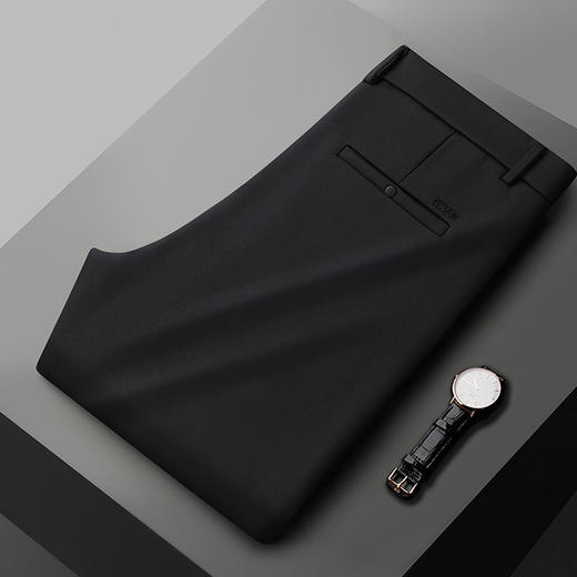 【新款DWP】大依优型大码加绒商务裤休闲西裤加肥加大号肥佬宽松大号休闲长裤男装胖子男士 商品图1