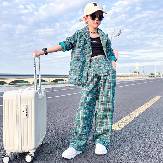 裁缝学苑TS16女童西装直筒裤套装纸样儿童中大童两件套版型图 商品图1