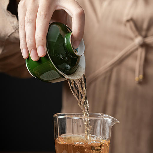 永利汇三才盖碗家用套装陶瓷茶杯绘画单个女功夫壶承茶具泡茶碗 商品图1