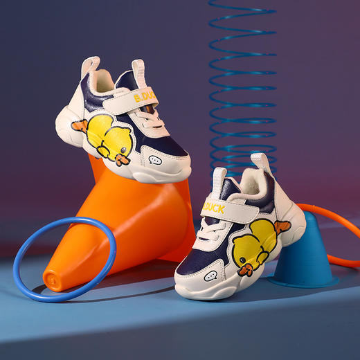 B.Duck小黄鸭童鞋冬季保暖儿童运动鞋20-30码 B5283003A 商品图2