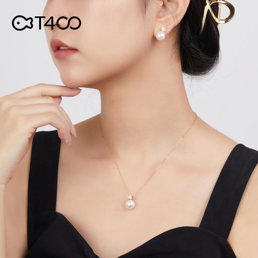 优选丨T400 坠链均925银仿珍珠  王妃系列  大溪地黑铂金灰色  女项链 商品图8