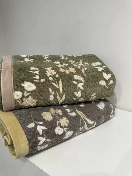 曼庭生活仿貂绒两用床盖 商品图11